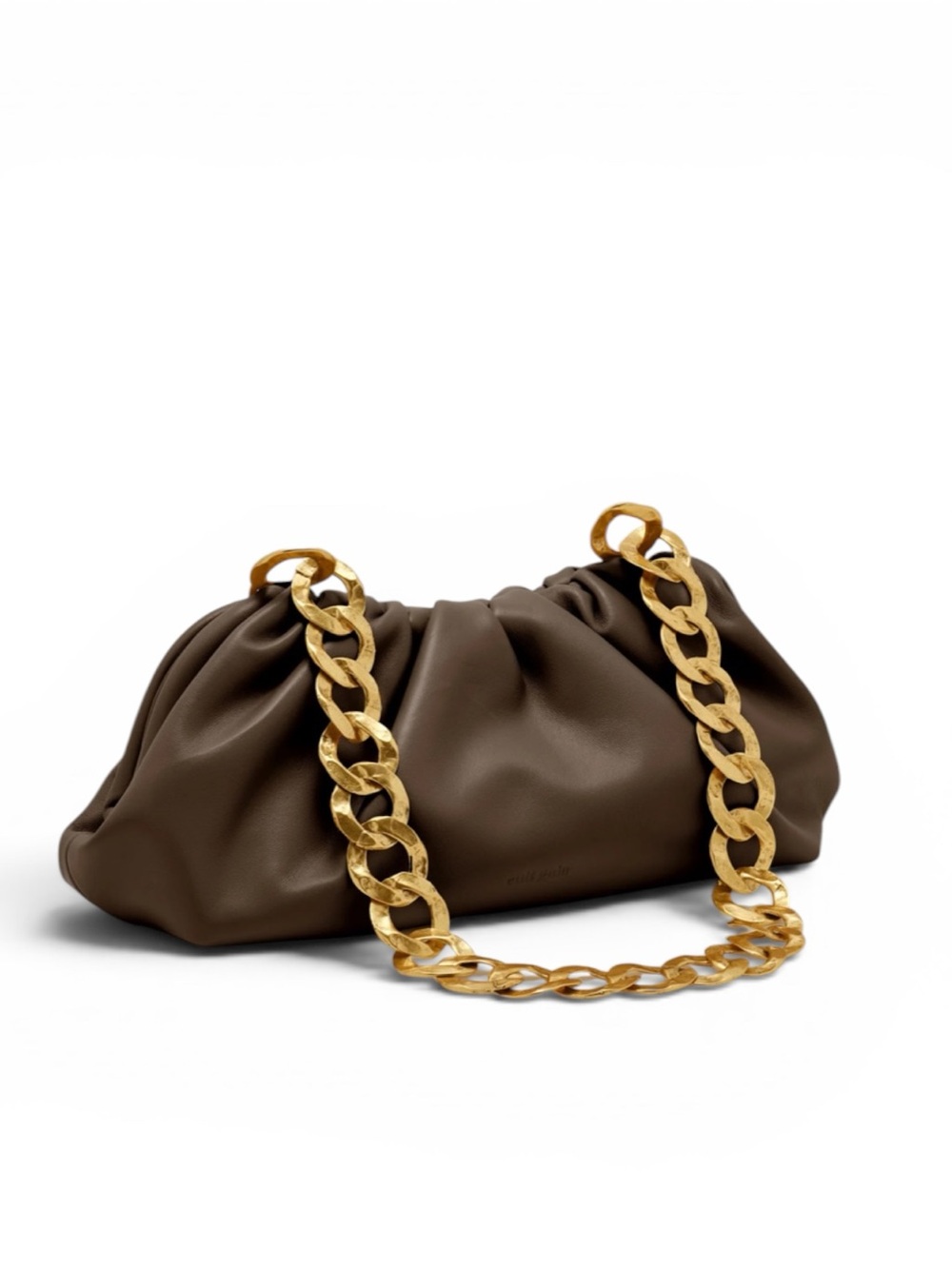 NWT, Ret. $598 Cult Gaia Dulce Shoulder Bag in Luwak Brown